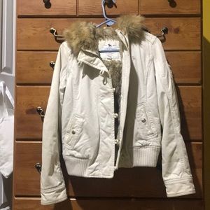 Abercrombie and Fitch faux fur jacket
